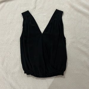 Joie Small Black Silk Blouse